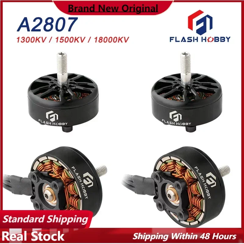 4PCS FLASHHOBBY A2807 2807 1800KV 4S 1500KV 1300KV 6S Brushless Motor for FPV Freestyle 7inch Long Range LR7 Drones DIY Parts