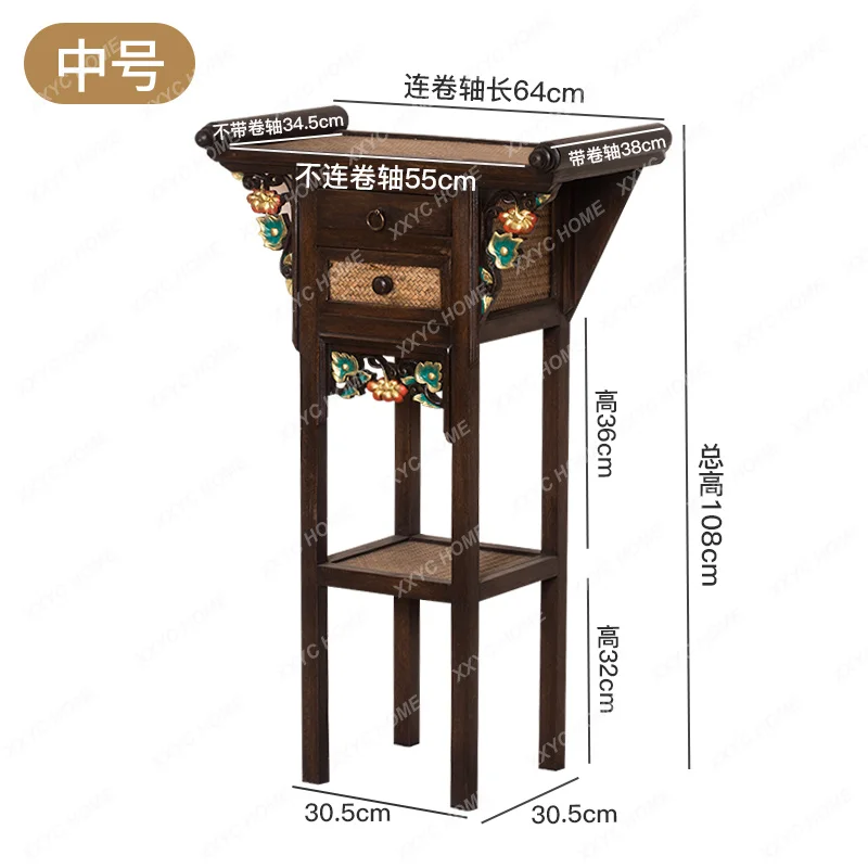 *Simple modern offering table Buddhist platform household shrine offering table incense case Buddhist case solid wood