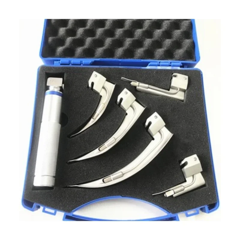 

Original brand new！Lamp laryngoscope sets infant and adult reusable laryngoscope blad·es spare lamp economic and cheap laryngosc