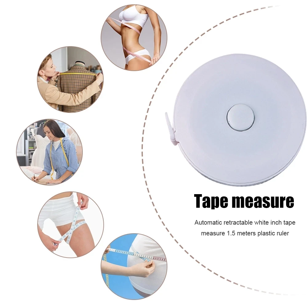 1.5M Soft Tape Measure Double Scale Body Sewing Flexible Measurement Ruler For Body Measuring Tools Tailor Craft 60/79Inch