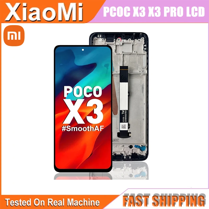 

6.67'' Original For Xiaomi POCO X3 Display LCD Touch Screen Digitizer For POCO X3 Pro NFC LCD Replacement M2007J20CG Display