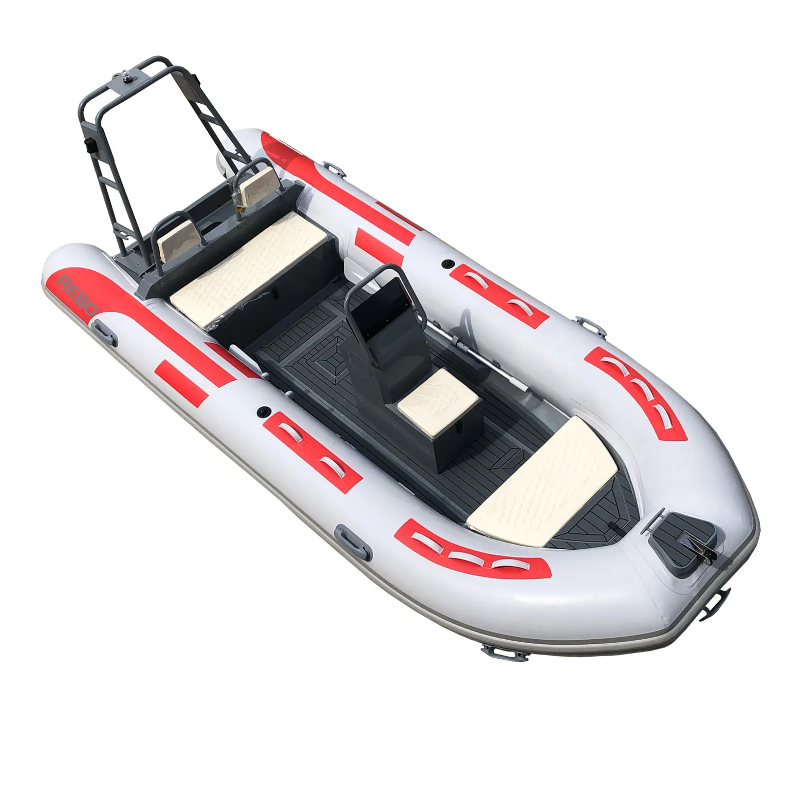 Double Deep V Hull 16ft PVC/Hypalon/Orca Aluminum RIB 480 Inflatable Fishing Boat For Sale