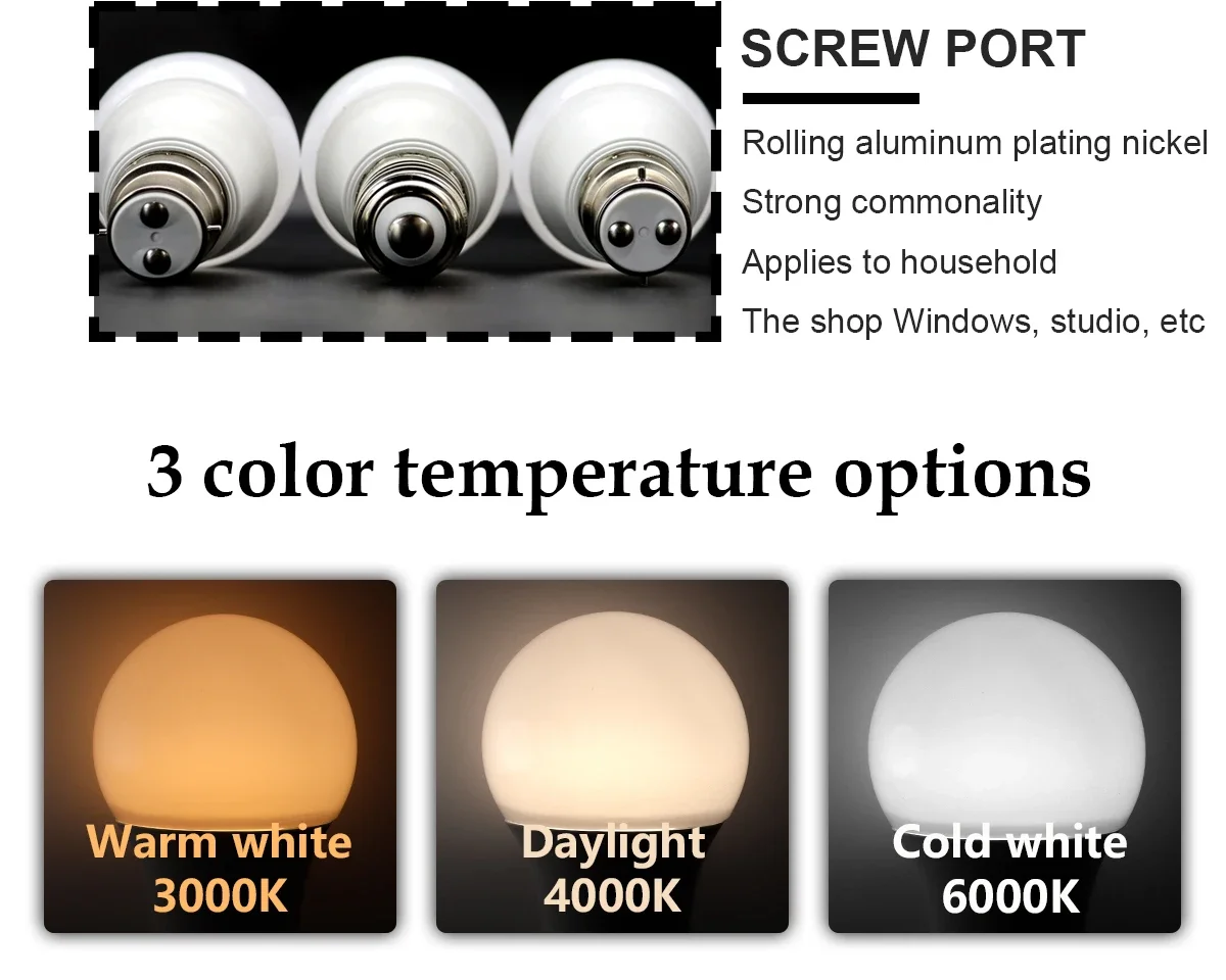 12pcs LED Bulb Lamps A60 E27 B22 AC220V-240V 15W 18W high Power Super bright warm white light for living room kitchen