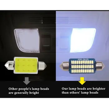 31mm 36mm 39mm 41mm LED車內燈 閱讀燈 車頂燈 圓頂燈 LED牌照燈 冰藍 粉紅色 暖白 10 最佳銷售 藍色LED燈 - №8