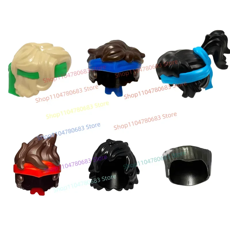 MOC Bouwsteen Haaraccessoires Mini Figuur Assemblage Model Display Anime Stripfiguur Kapsel Decoratie Speelgoed Cadeau