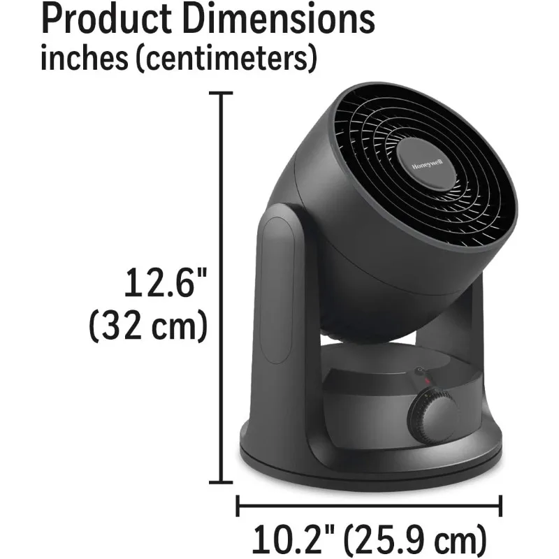 Tragbare Turbo Force Power Wärmezirkulationsheizungen, 1500 Watt, Schwarz