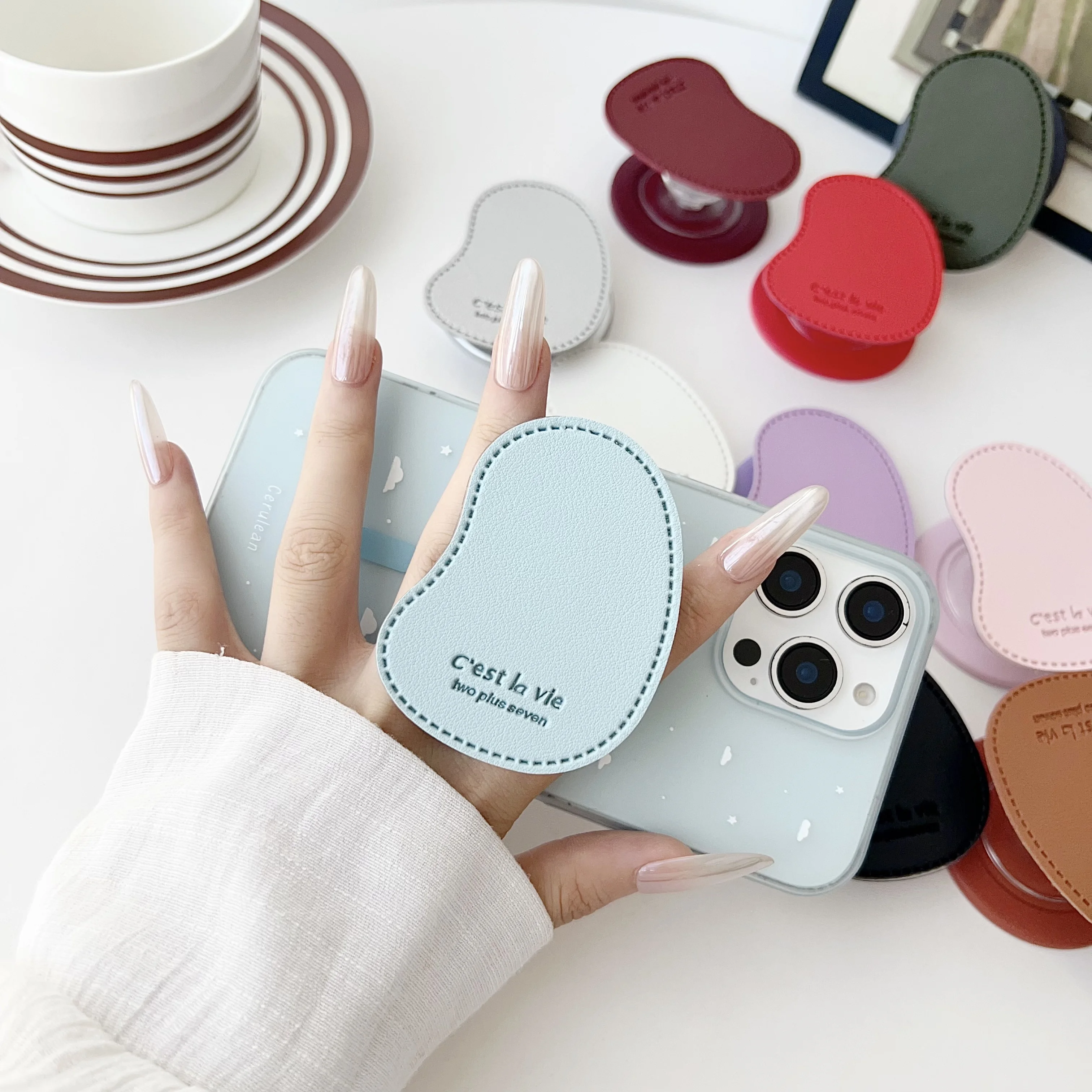 

Роскошный блестящий цветной круглый держатель для Magsafe Magnetic Grip Tok Griptok, подставка для телефона, поддержка Iphone 17 16, кронштейн Smart Tok