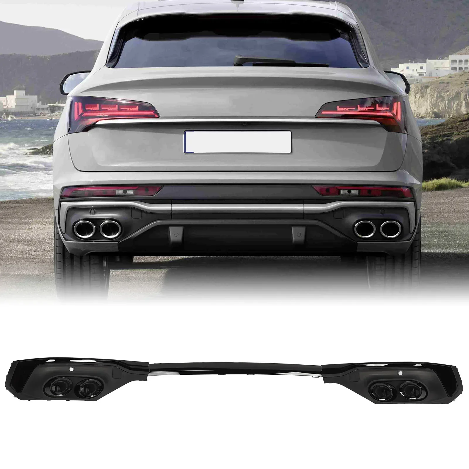 Black Rear Bumper E…