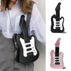 Guitar Shape Crossbody Women's Shoulder Bag Lady Cute Messenger Bag New Creative Personality Fashion Female Bag