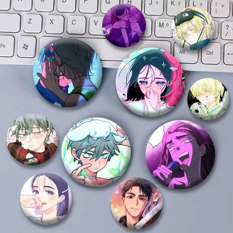 Till Ivan Mizi Sua Hyuna Luka Cosplay Accessories Pin Anime Alien Stage Brooch Badges Bag Clothes Decor Jewelry Gifts for Friend