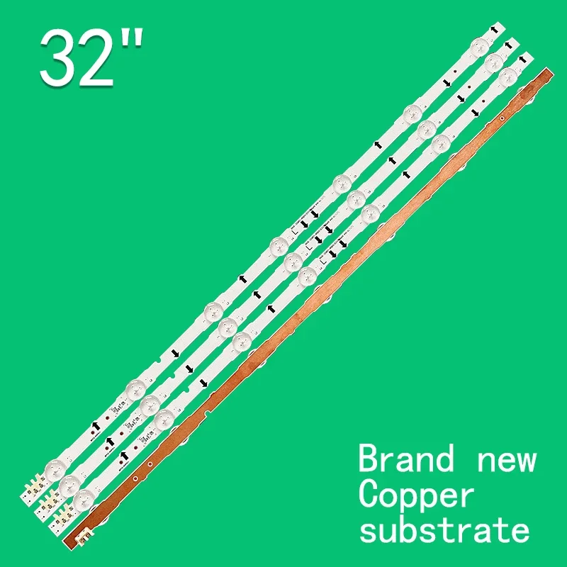 Светодиодная лента для подсветки телевизора, 7 светодиодов для Samsung UA32 LT32E310 UE32J5500 2014SVS32FHD 3228 LM41-00041K UA32H5500AJ