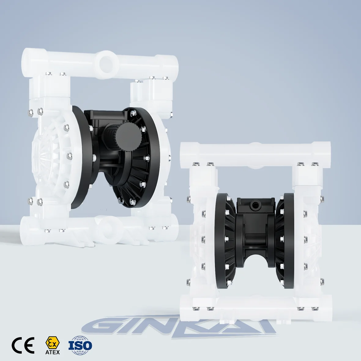 1.5 Inch Full Plastic Corrosion Resistant AODD Pump Mobile Wastewater Treatment Chemical Sampling Pump