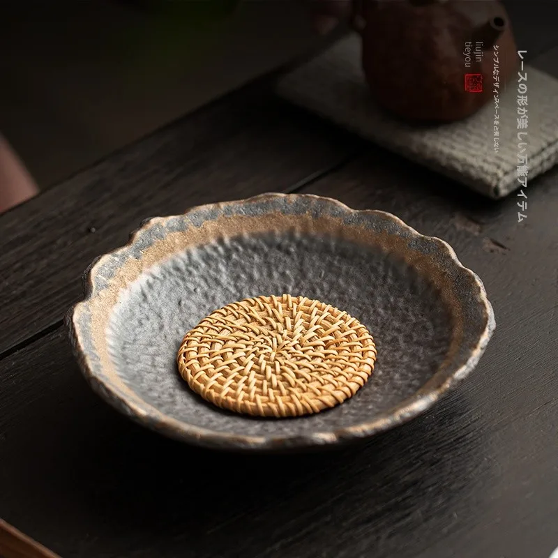

Six-Day Cerc Tea Pot Holder Japanese Sle Cup Mat Water Storage Tea Tray Satone Tea Pot Mat Tea Accories