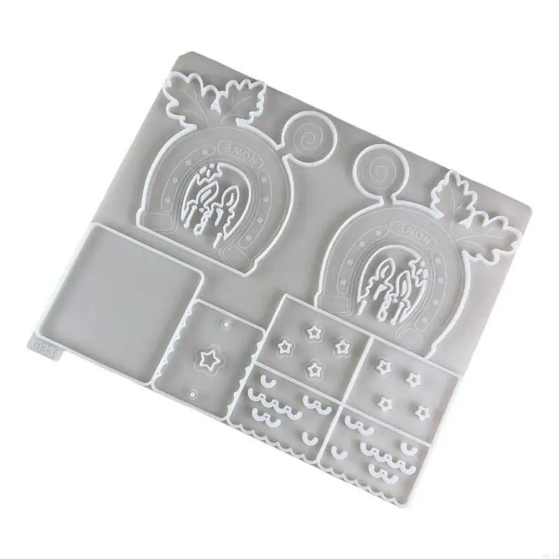 

Unique House Dispaly Ornament Mold Easy Assembly Silicone Decoration Mold 964A