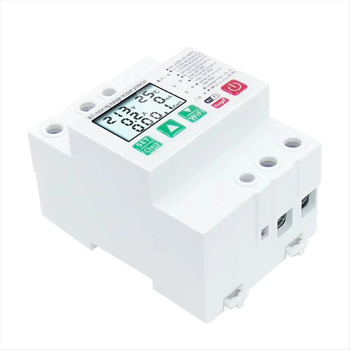 Y490A J~Smart WiFi Circuit Breaker over Under Voltage Leakage Protector for Compatible with Wide Application