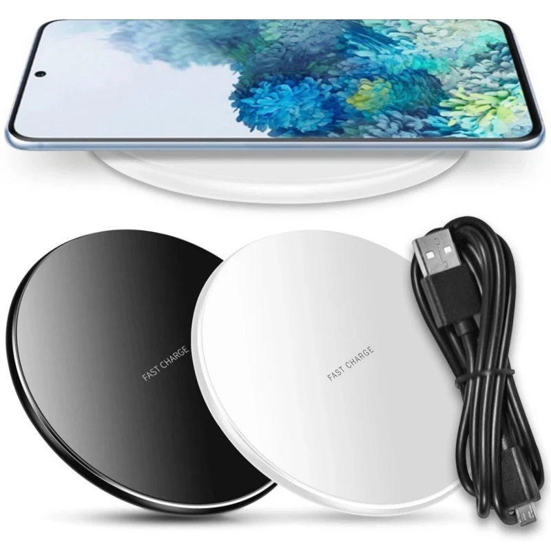 

Быстрое беспроводное зарядное устройство 15 Вт, индукционное зарядное устройство для быстрой беспроводной зарядки для Apple iPhone 17 16 15 14 13 12 11 Pro XS AirPods 4/3