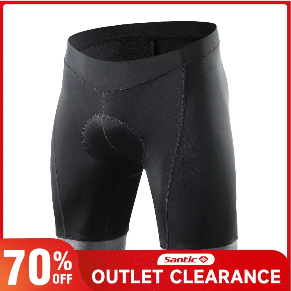 Santic Men's Cycling Shorts 4D Padded MTB Biker Shorts Breathable Reflective Road Bicycle Pant Quick Dry Riding Short EU/US Size