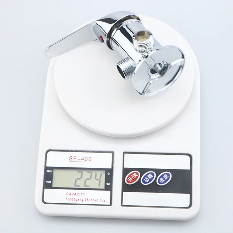 1PC Zinc Alloy Chrome Bathtub Faucet Solar Water Heater Mixing Valve Wall Mount Shower Valve Hot and Cold Tap G1/2' - view 6