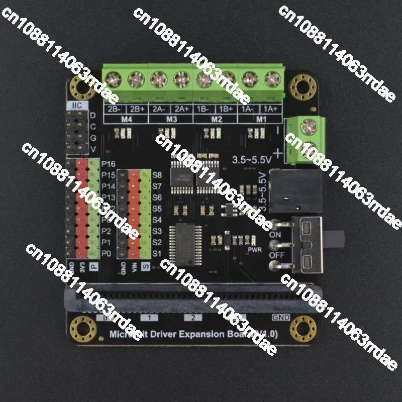 Micro: Bit Motor Driver Board Expansion Board, 4-way Motor, 8-way Servo, 9 GPIO Interfaces