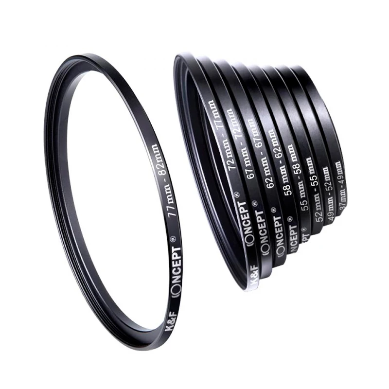 Kit Ring Adapter StepDown Lens Filters 9 Øs Reduction