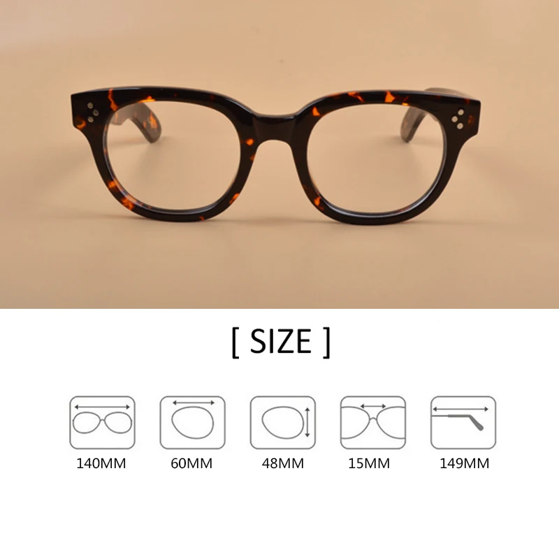 Johnny Depp Eyeglasses Men Lemtosh Optical Glasses Frame Clear Lens Women Luxury Brand Vintage Acetate Male Computer Goggles