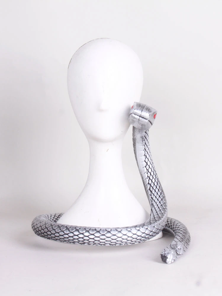 شيطان القاتل Iguro Obanai COS الدعامة حبوب منع الحمل الأبيض الأفعى حساسة جودة عالية يمكن وضعها بحرية في أشكال مختلفة