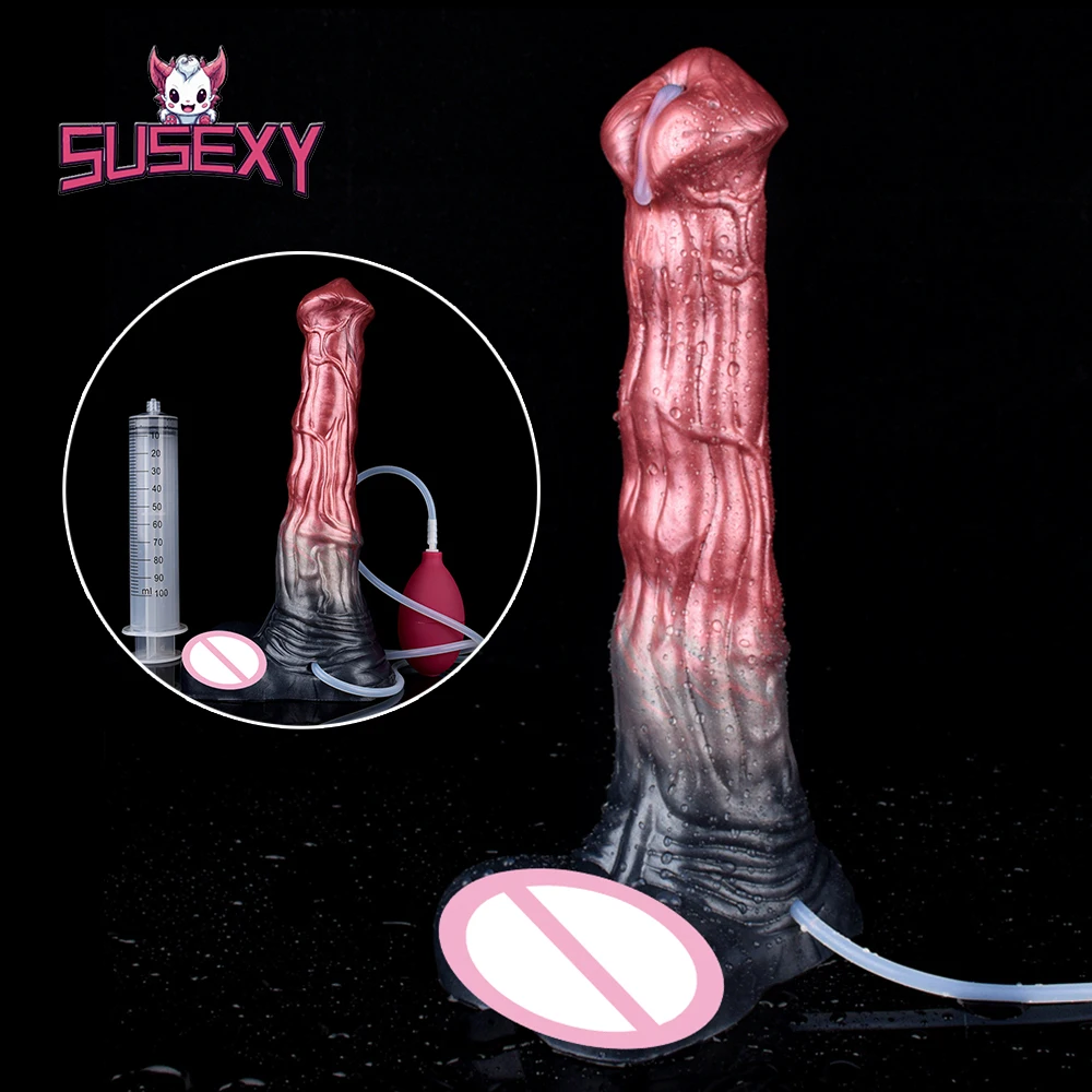 

SUSEXY Animal Horse Ejaculating Dildo Squirt Water With Pointy Head Female Clitoral stimulation Anal Sex Toys For Men 18+ Sexual