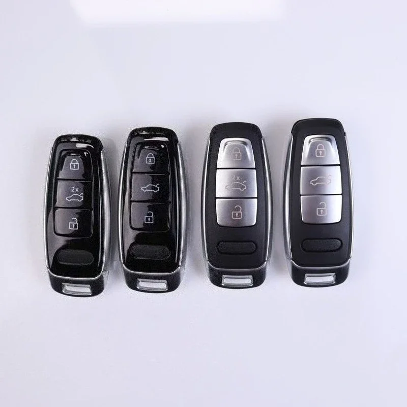 

Корпус-чехол для автомобильного ключа с 3 кнопками для Audi A6, A6L, A4 C8, A7, A8, Q8 2019, 2020, 2021, 2022, 2023, 2024 годов выпуска