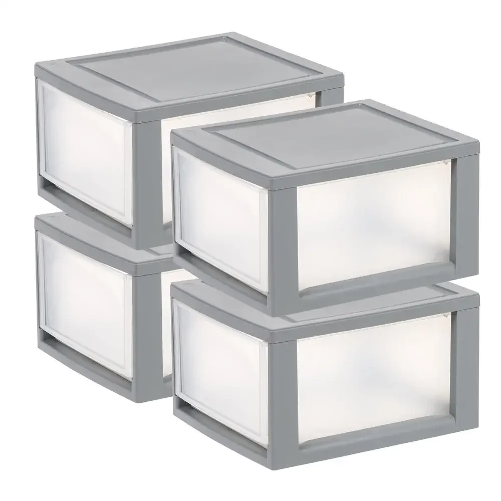 bacs-de-rangement-modulaires-en-plastique-empilables-transparents-solution-d'organisation-de-la-maison-cisco-durable-et-flexible-sous-le-lit-14qt-4-pieces