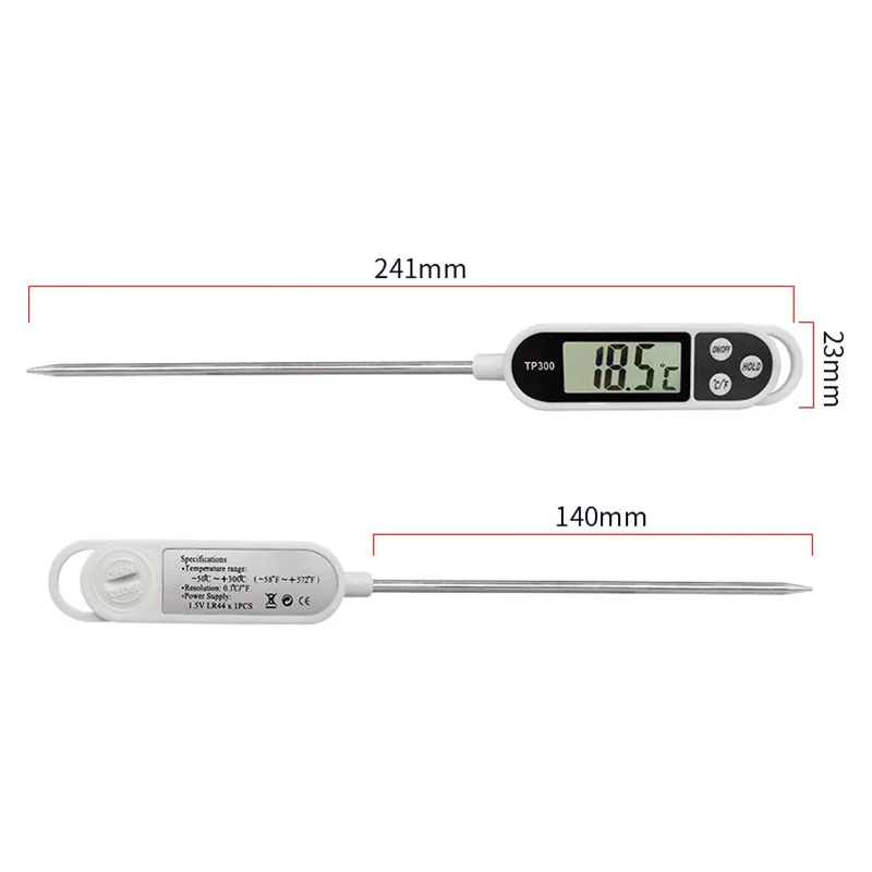 Termometr do żywności TP300 cyfrowa kuchenna termometr do mięsa gotowanie żywności sonda grill elektroniczny piekarnik narzędzia kuchenne