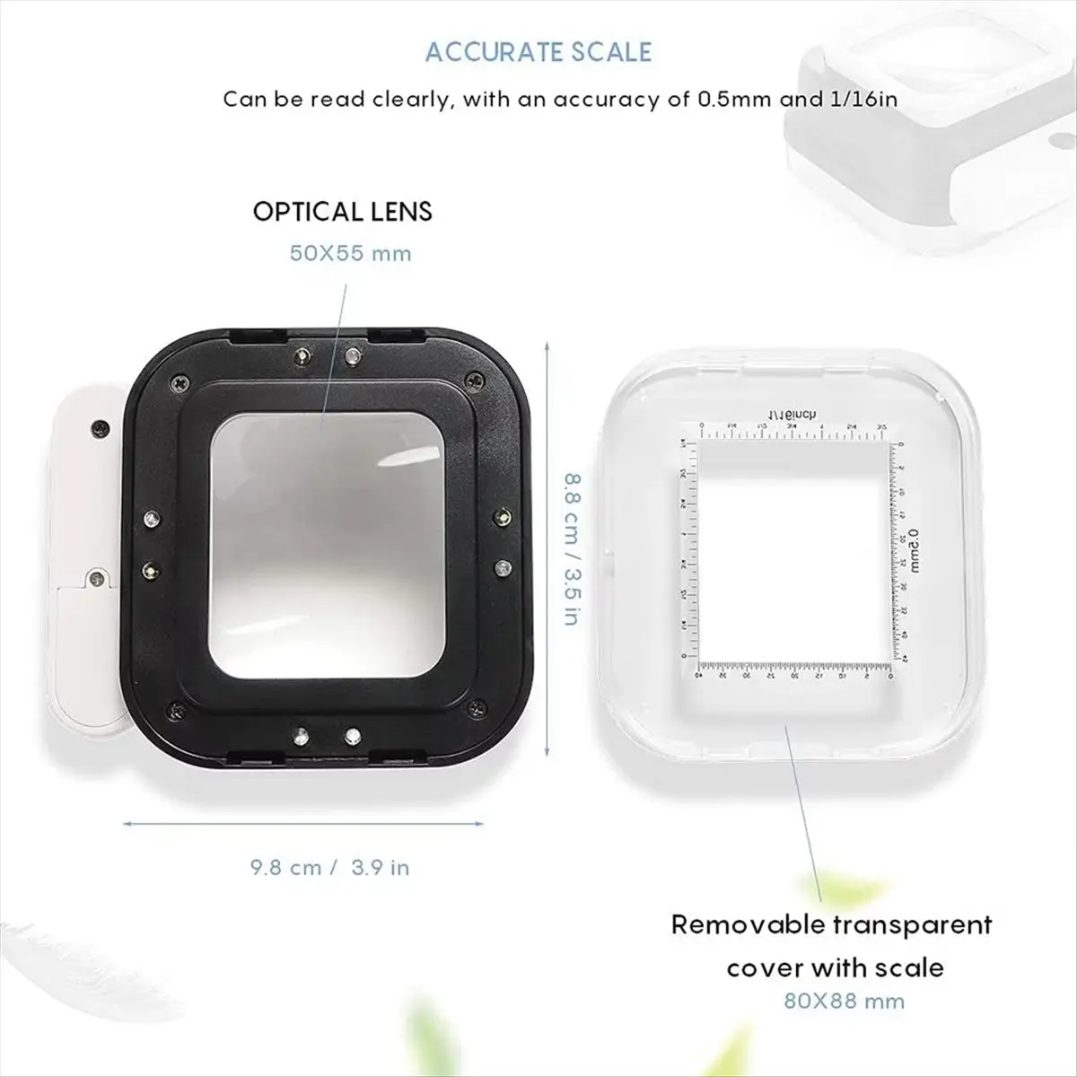 ABPP Magnifying Glass with Light Scale 10//15/20x Adjustable Eye Loupe Handheld Portable for Reading Coins Jewelry Stamps Etc