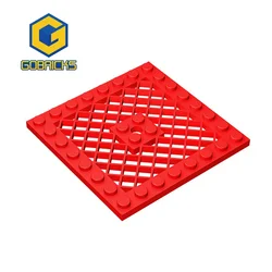 Gobricks 1 Pcs MOC Plate Special 8 x 8 with Grille Bricks Compatible With 4151 Model Building Blocks Parts Kids DIY Assembly Toy