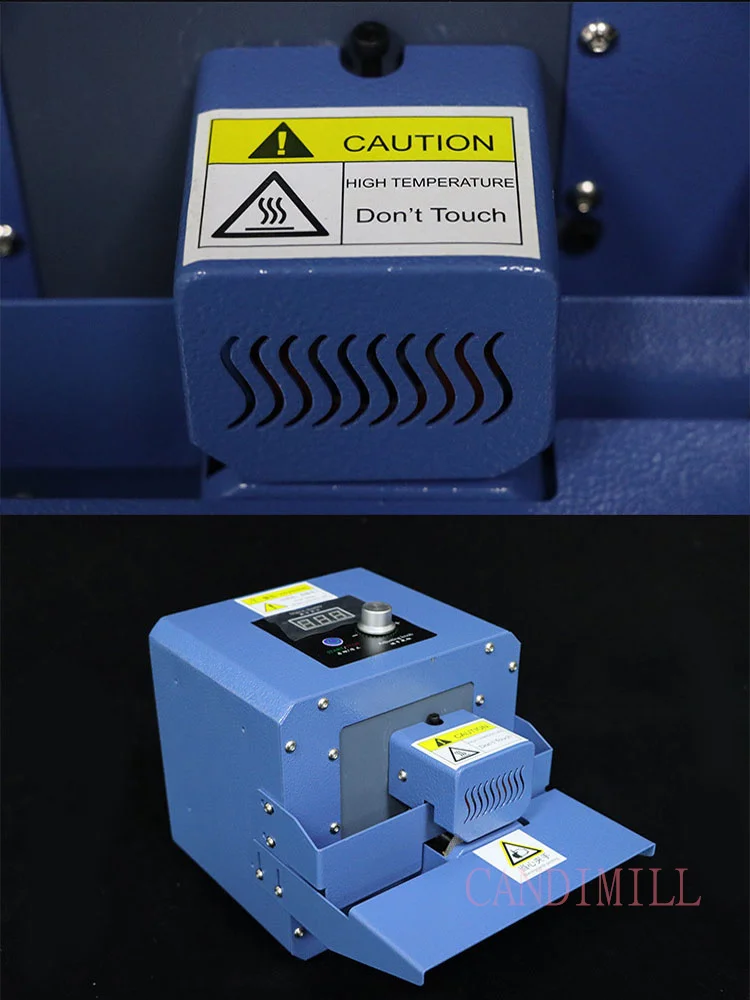 Máquina automática de selagem de plástico, selador de rolo contínuo, lojas de controle de velocidade e temperatura ajustáveis, cozinha doméstica