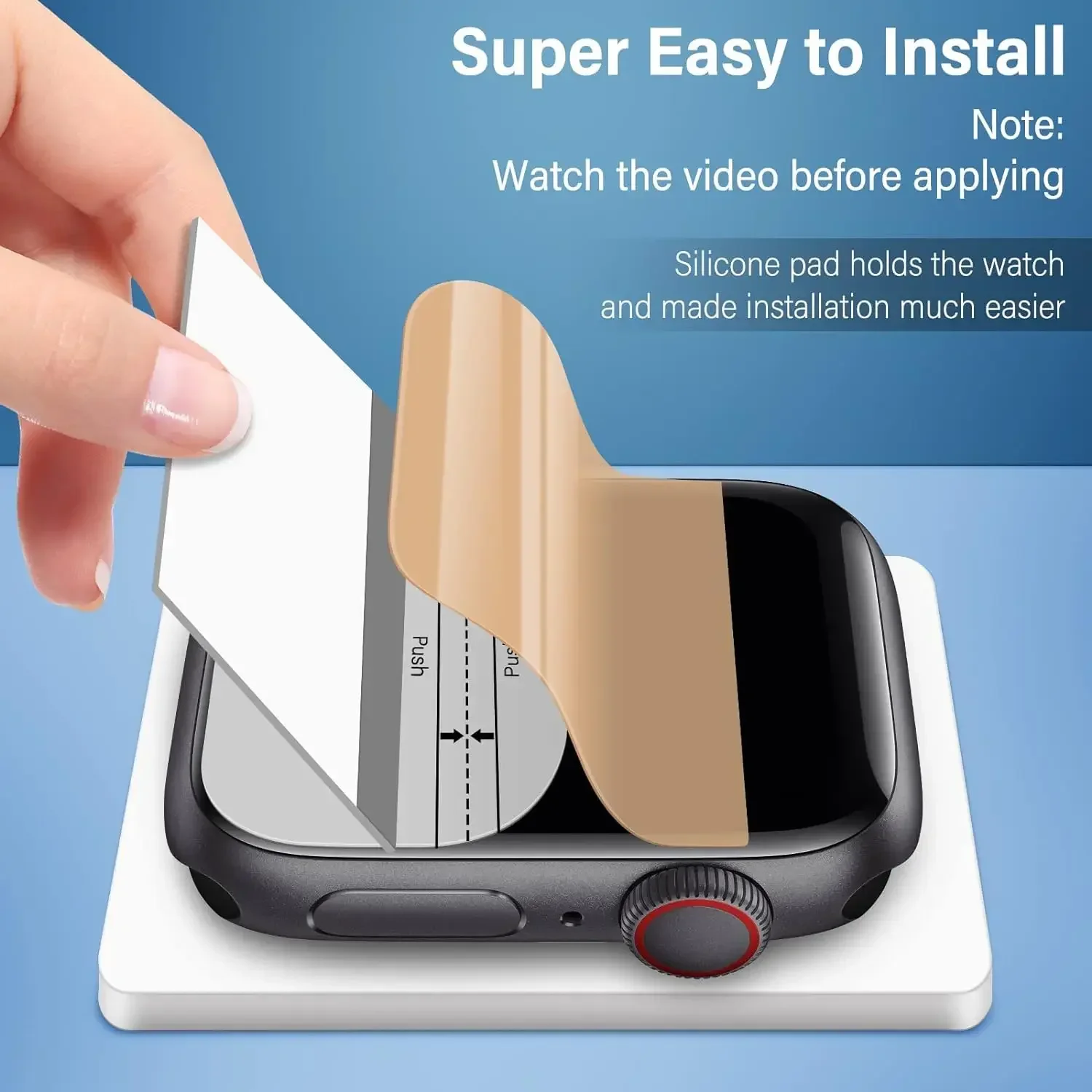 Apple Watch Screen Protector 5-Pack, Series 7–10/SE/Ultra 2, 40–49mm 3