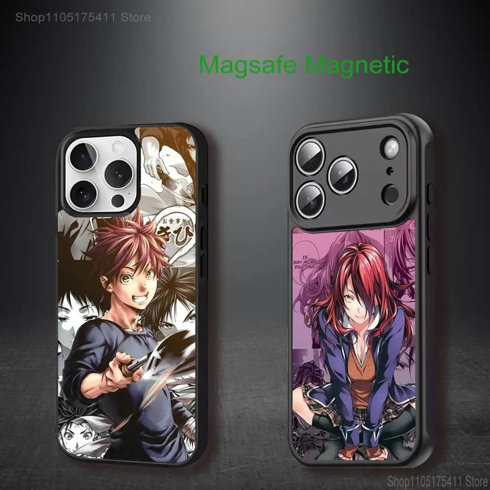 

S-Shokugeki no S-Souma Cool Phone Case For iPhone17,16,15,14,13,12,11,Pro,Max,Plus,Mini,SE4,E Magnetic Magsafe Wireless Charging