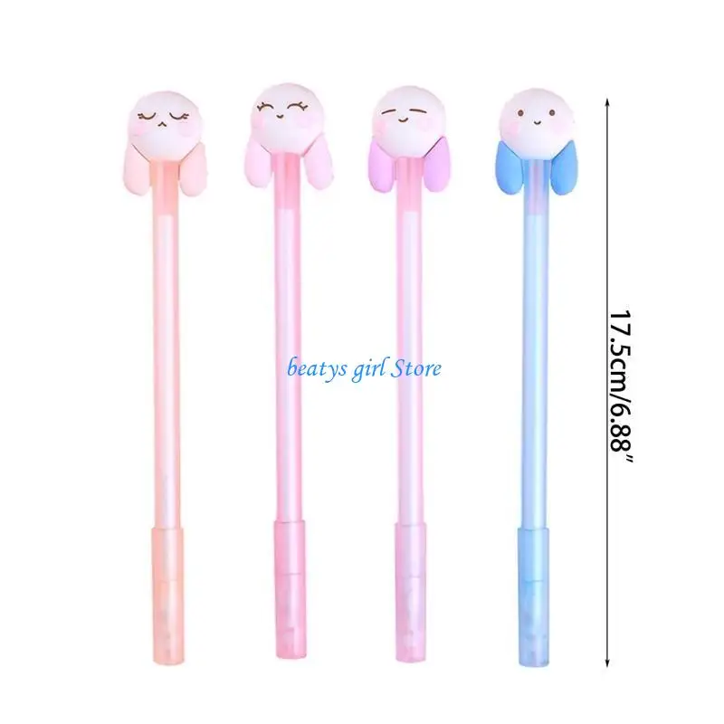 

C7AB Канцелярские товары для студентов Нейтральные ручки Ручки для подписи Гелевые ручки с кроликом Ручки для письма