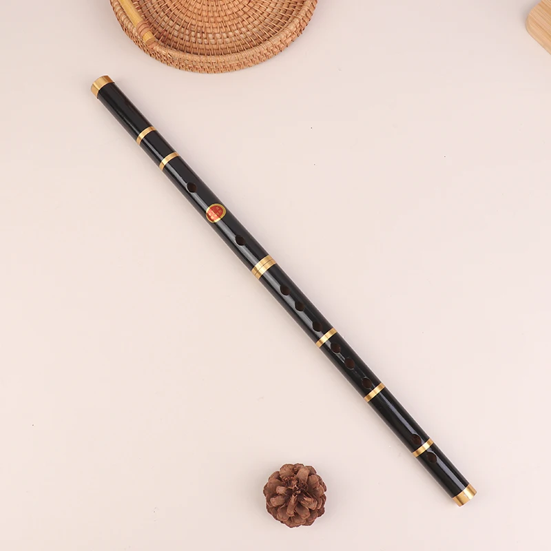 Durable Handmade 6-Hole F Key Bamboo Flute, Portable Traditional Transverse Wind Instrument Ideal For Starter Music Learners