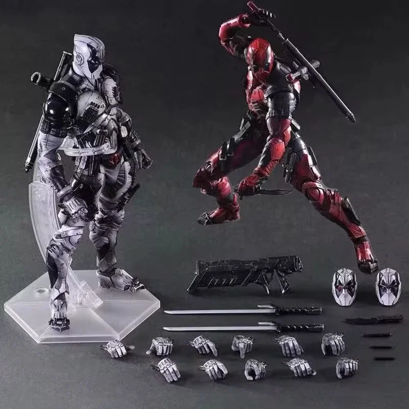 

26cm Play Arts Deadpool Action Figure Super Heroes Deadpool Figure PVC Model Children's Toys Gifts Ornaments Collections