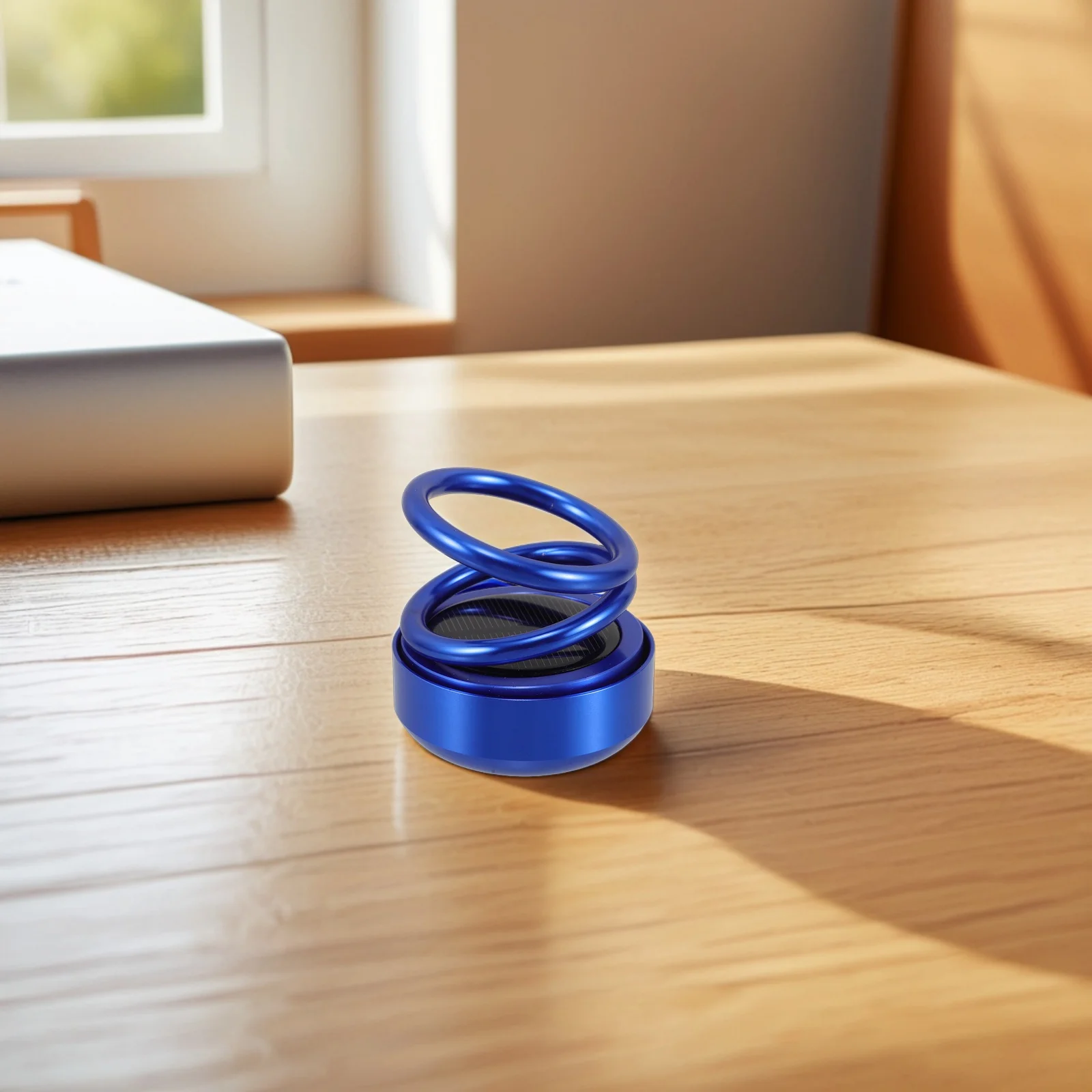 

Suspended Solar Rotating Car Aromatherapy Ornament Double Freshener for Car Interior Decorative Dashboard Mount