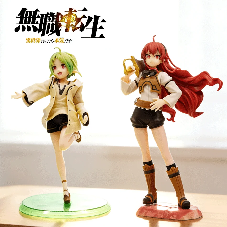 Figura de acción de mago Roxy Migurdia, Mushoku Tensei: reencarnación sin voz, figura de Anime de PVC, modelo de colección para adultos, muñeca de juguete