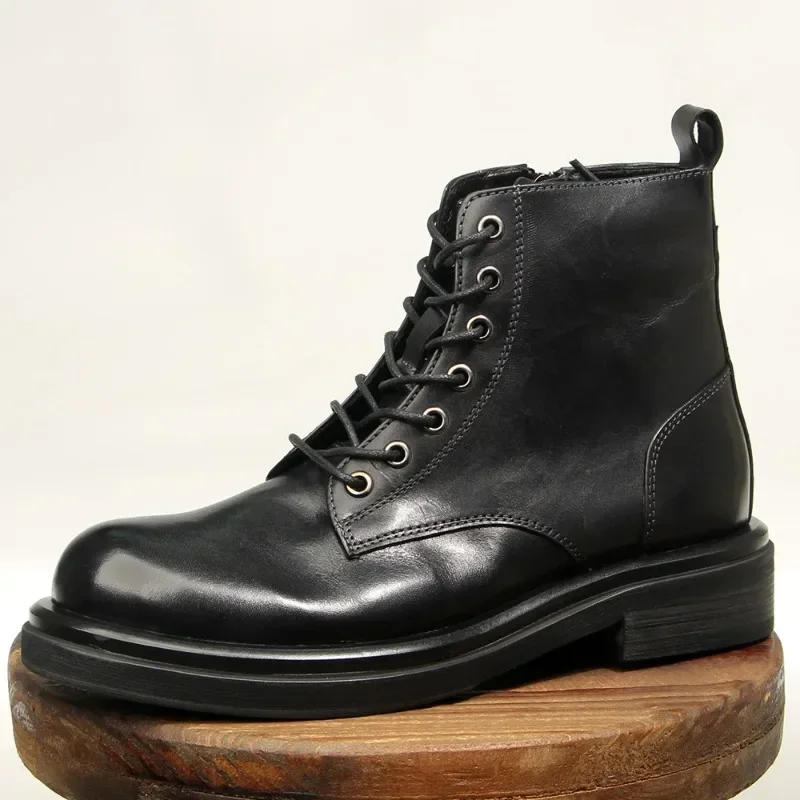 

Fashion Mens Ankle Chelsea Boots Luxury Genuine Leather 2026 Spring New Handmade Quality British Style Outdoor Social Shoes Male