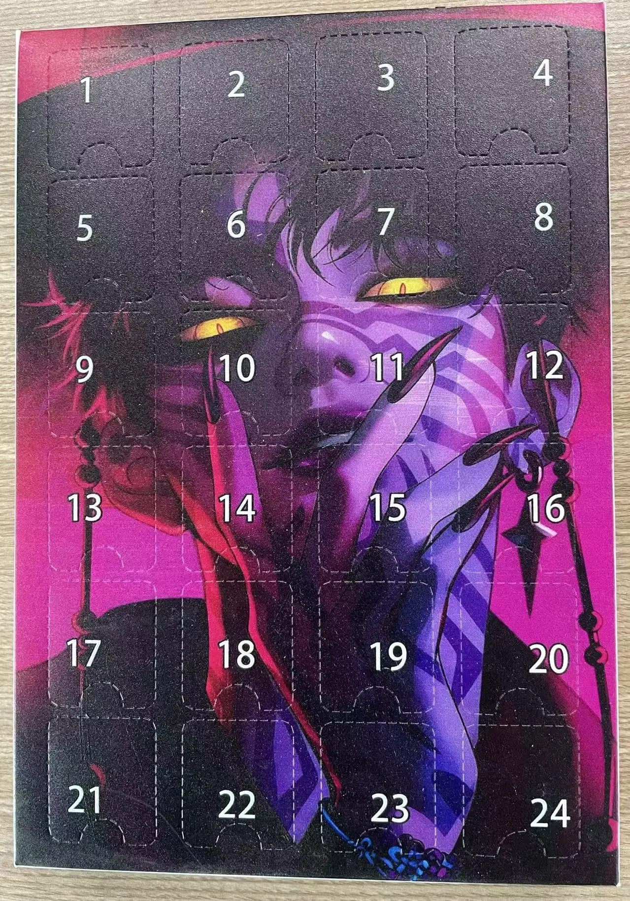 @@ Nuovo calendario dell'Avvento Demon Hunters K Pop Demon Hunters Rumi Mira Zoey Tiger Calendario dell'Avvento per il conto alla rovescia di NataleRegalo @ 24 giorni