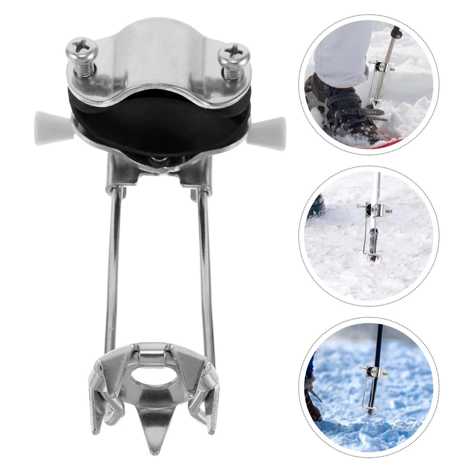 

Universal 5 Prong Ice Grips Attachments Heavy Duty Snow Spikes Walking Sticks Crutches Trekking Poles Enhanced Stability