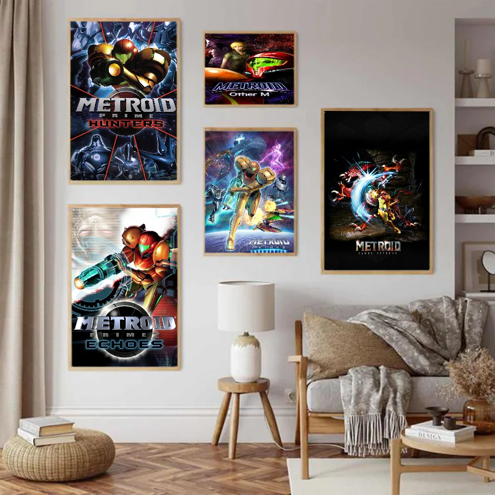 Metroid Prime Classic Good Quality Prints And Posters HD Quality Poster Wall Art Painting Study Home Decor