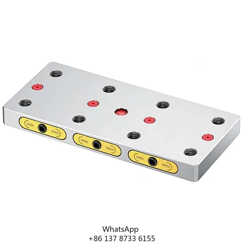 High Precision 96mm Multi-Station Manual Quick Change Plate For CNC Machining Center Workholding Solution