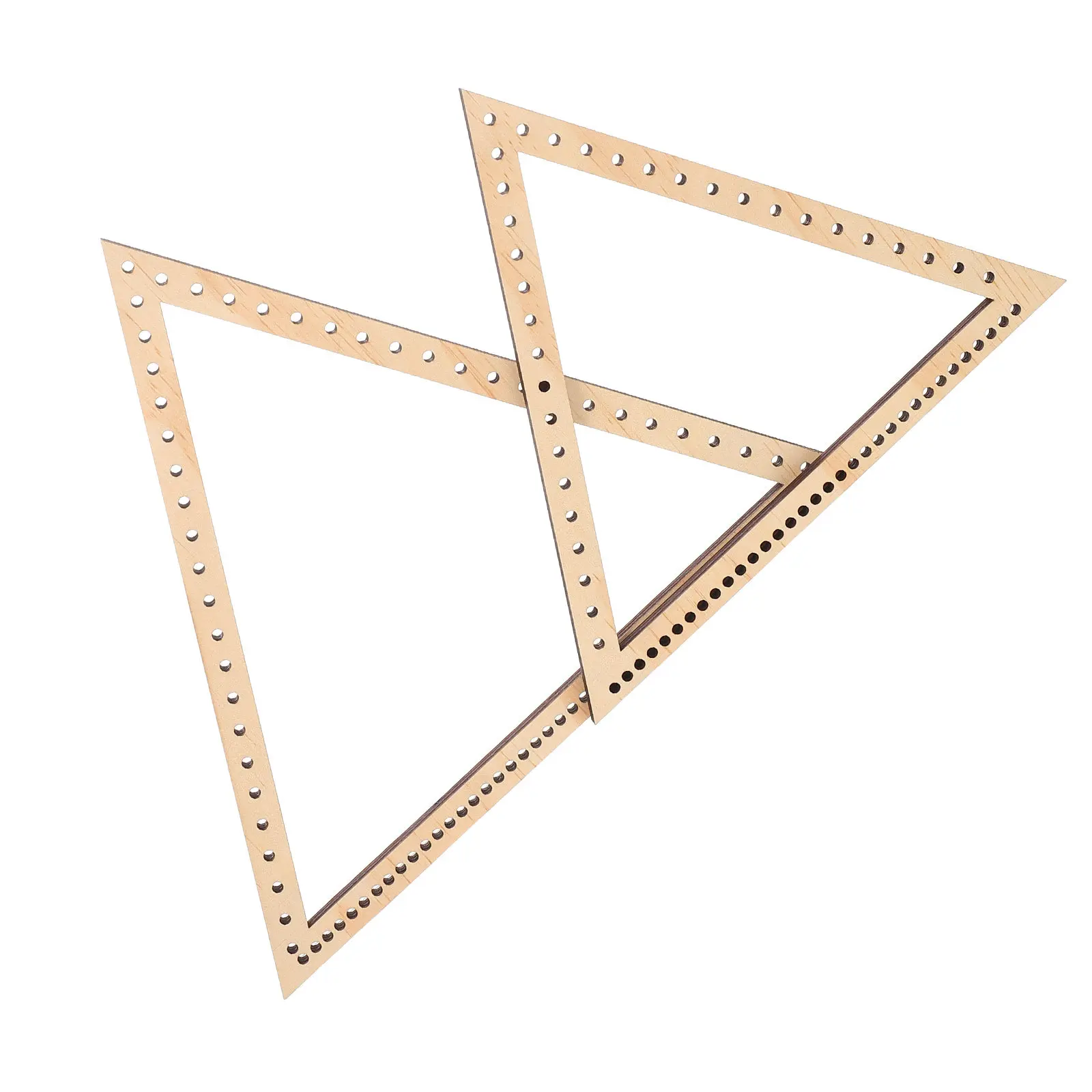 2Pcs Triangle Weaving Loom Triangle Shape Wooden Frame for Tapestry Craft Wall Hanging Handmade Supply DIY Dream Catcher