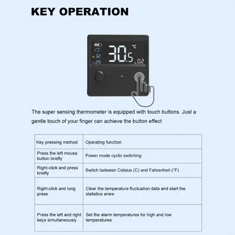LED 디지털 수족관 온도계 측정 온도계 도구 스틱 Y5GB LED 디지털 수족관 온도계 측정 온도계 도구 스틱 Y5GB