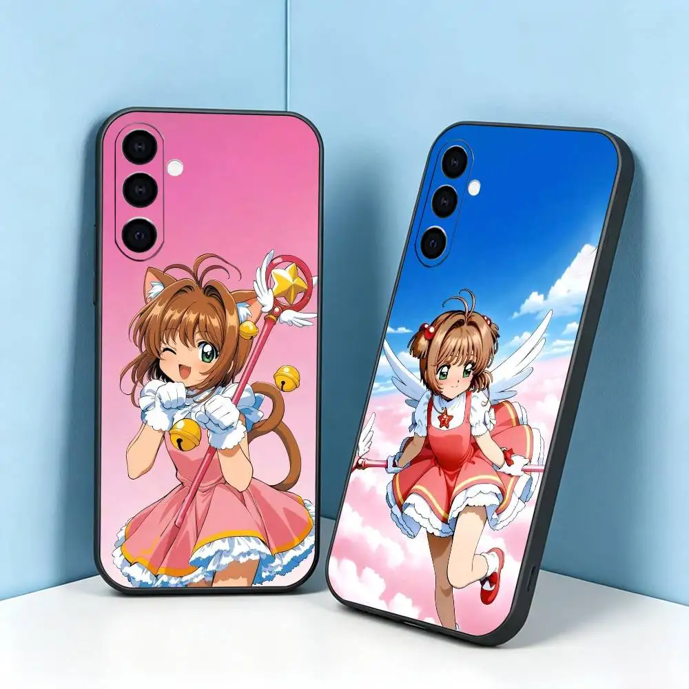 Cardcaptor Sakura-A A-Anime  Phone Case Black Silicone Soft For Samsung Galaxy A73,A72,A71,A70,A53,A52,A51 Gift