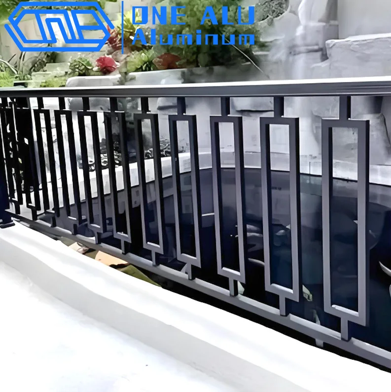 Custom Wrought Iron Railings Durable Steel Aluminum Fences for Park School Terraces Garden Walls-Balustrades & Handrails
