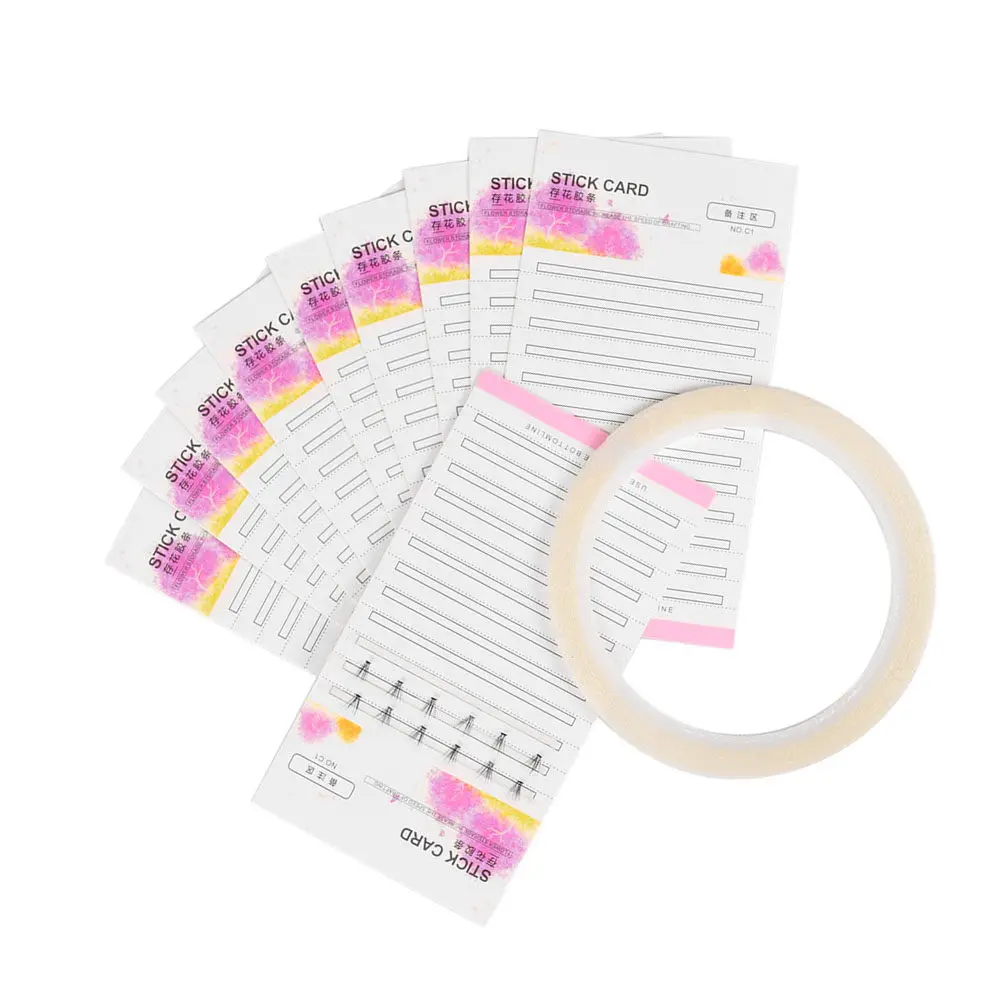 10 cartes de rangement pour faux cils, support pour greffe de cils, pour un affichage efficace, un façonnage et une organisation optimisés des extensions de cils pré-entreposées